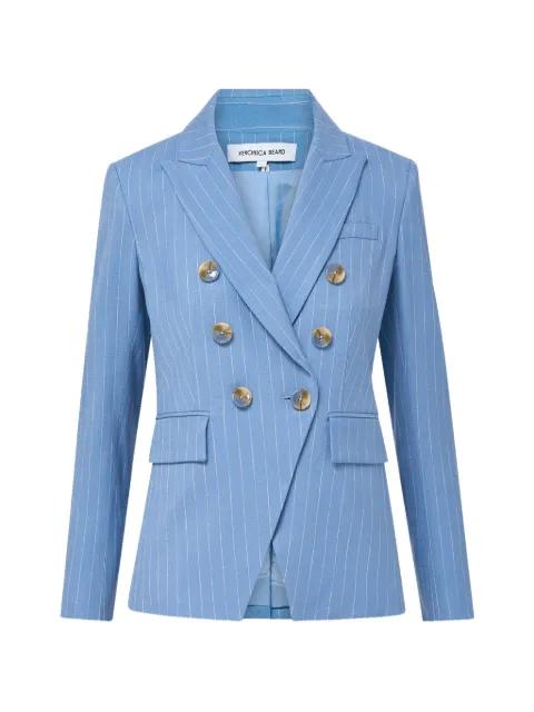 pinstripe double-breasted jacket by VERONICA BEARD