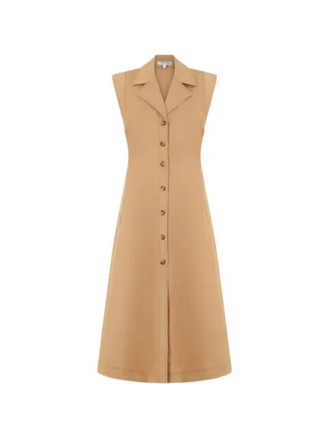 sleeveless button-down midi dress by VERONICA BEARD