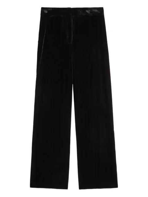 velvet wide-leg trousers by VERONICA BEARD