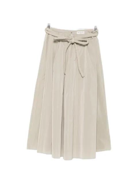 belted pleated skirt by VERONIQUE LEROY