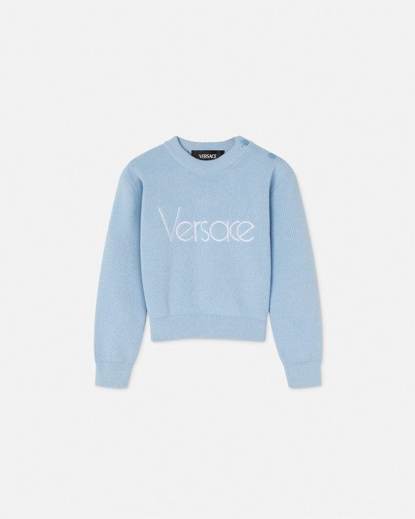 1978 re-edition logo baby sweater by VERSACE