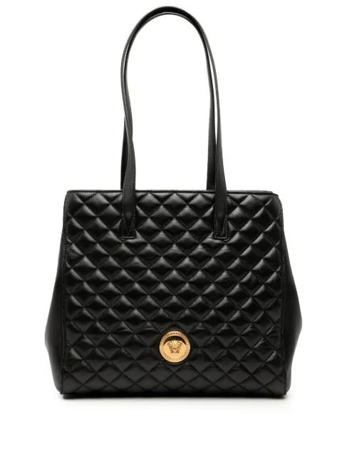 2010-2026 Medium Quilted Nappa Leather La Medusa tote bag by VERSACE 