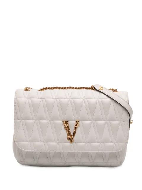 2019 Nappa Leather Virtus V crossbody bag by VERSACE 