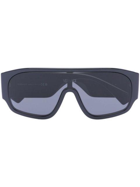 90s Logo-Injected Mask sunglasses by VERSACE