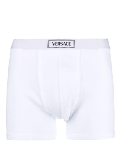 90s Logo ribbed long boxers by VERSACE