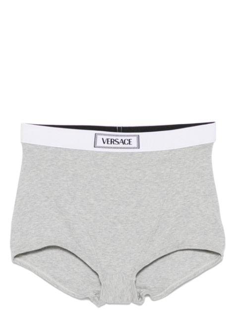 90s logo-waistband ribbed briefs by VERSACE