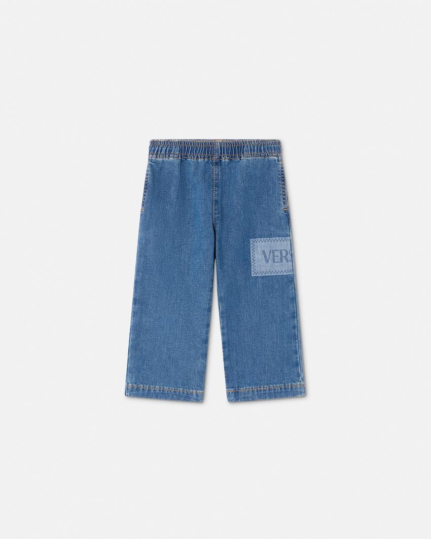 90s vintage logo denim kids pants by VERSACE