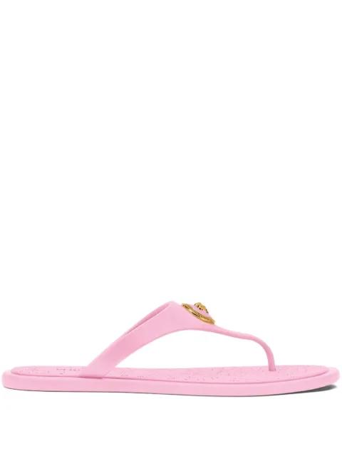 Alia metallic-detail flip-flops by VERSACE