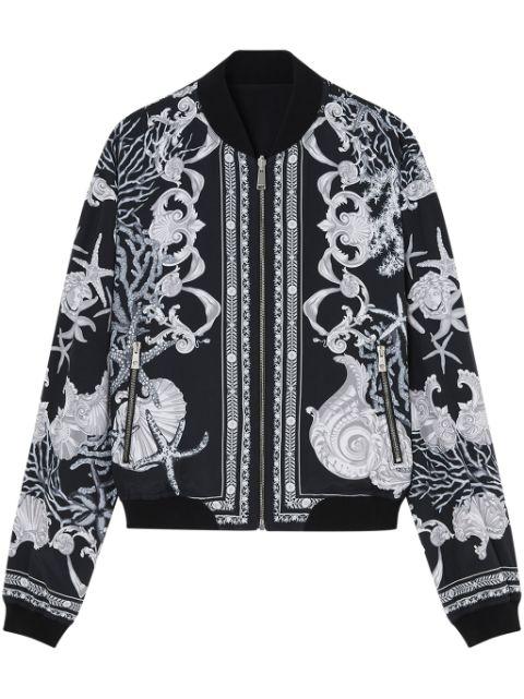 Barocco Sea reversible bomber jacket by VERSACE