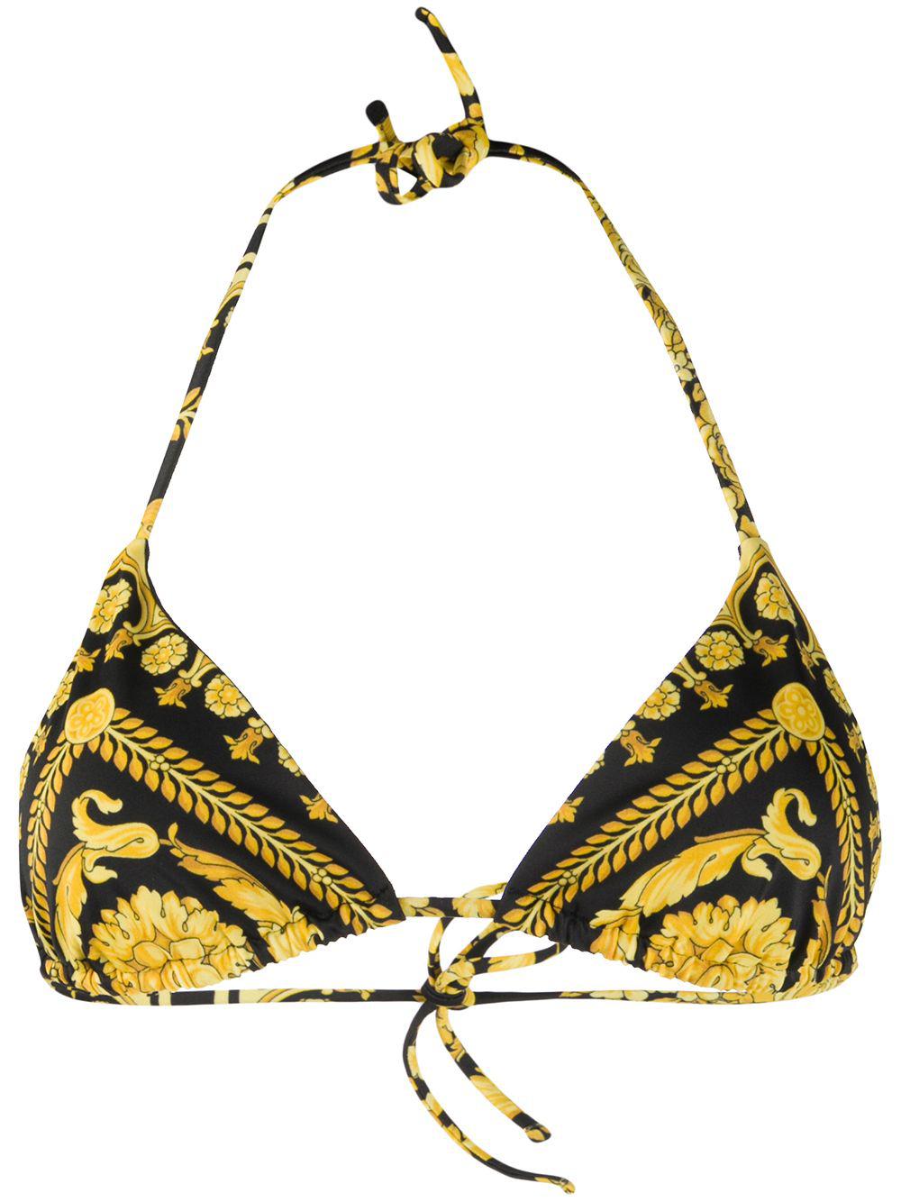 Barocco bikini top by VERSACE