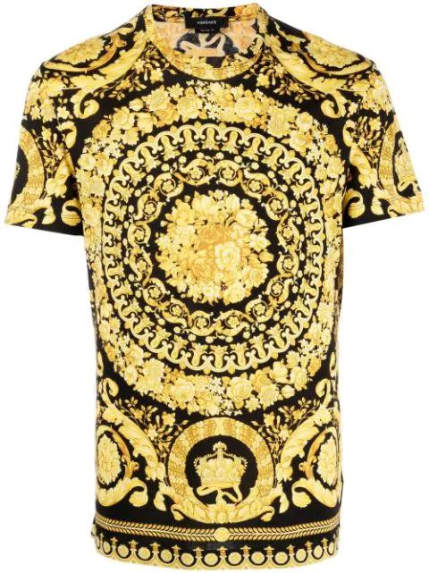 Barocco cotton T-shirt by VERSACE