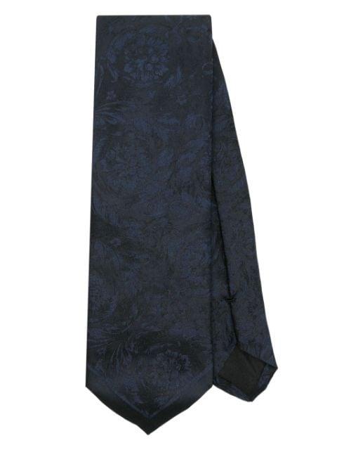 Barocco jacquard silk tie by VERSACE