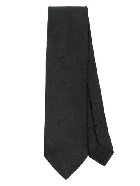 Barocco-jacquard silk tie by VERSACE