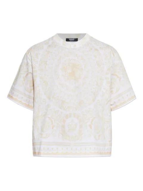 Barocco-print T-shirt by VERSACE