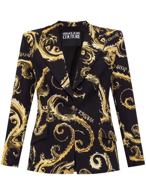 Barocco-print blazer by VERSACE