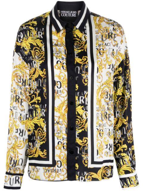 Barocco print blouse by VERSACE