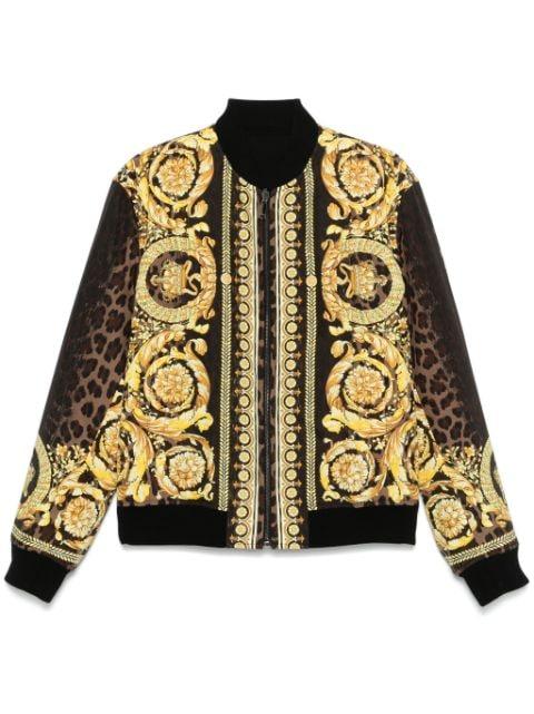 Barocco-print bomber jacket by VERSACE