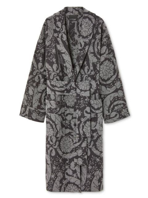 Barocco-print cashmere robe by VERSACE