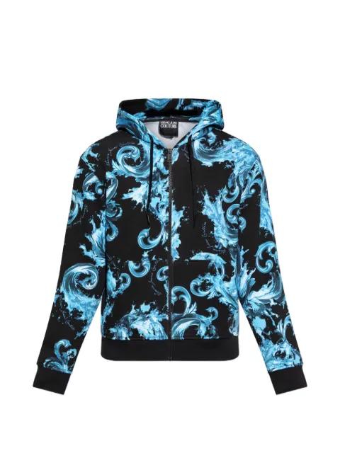 Barocco-print hoodie by VERSACE