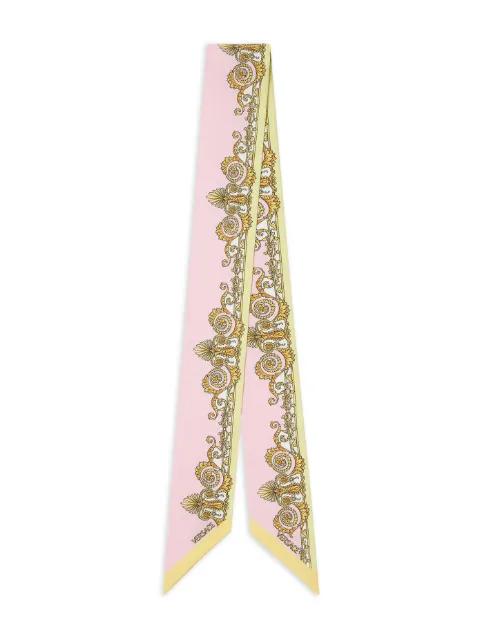 Barocco-print scarf by VERSACE