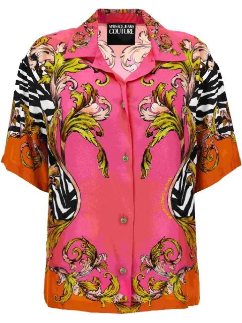 Barocco-print shirt by VERSACE