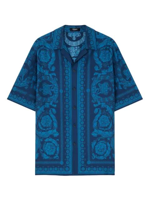 Barocco-print short-sleeve shirt by VERSACE