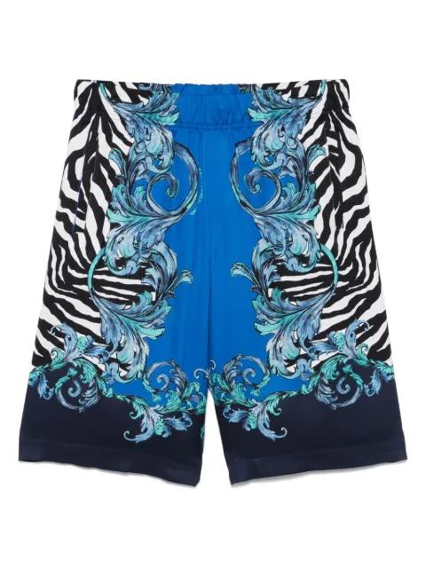 Barocco-print shorts by VERSACE