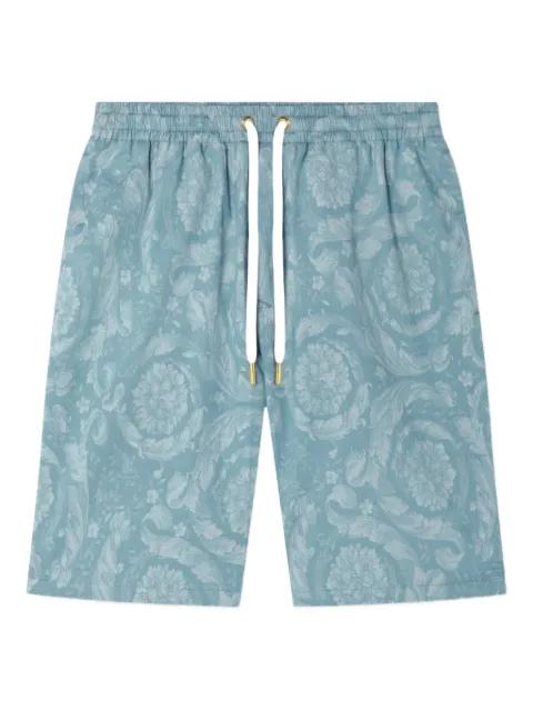 Barocco-print shorts by VERSACE