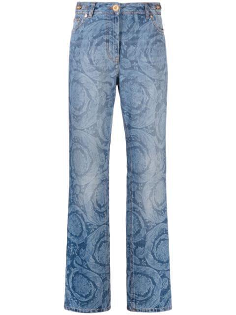 Barocco straight-leg jeans by VERSACE