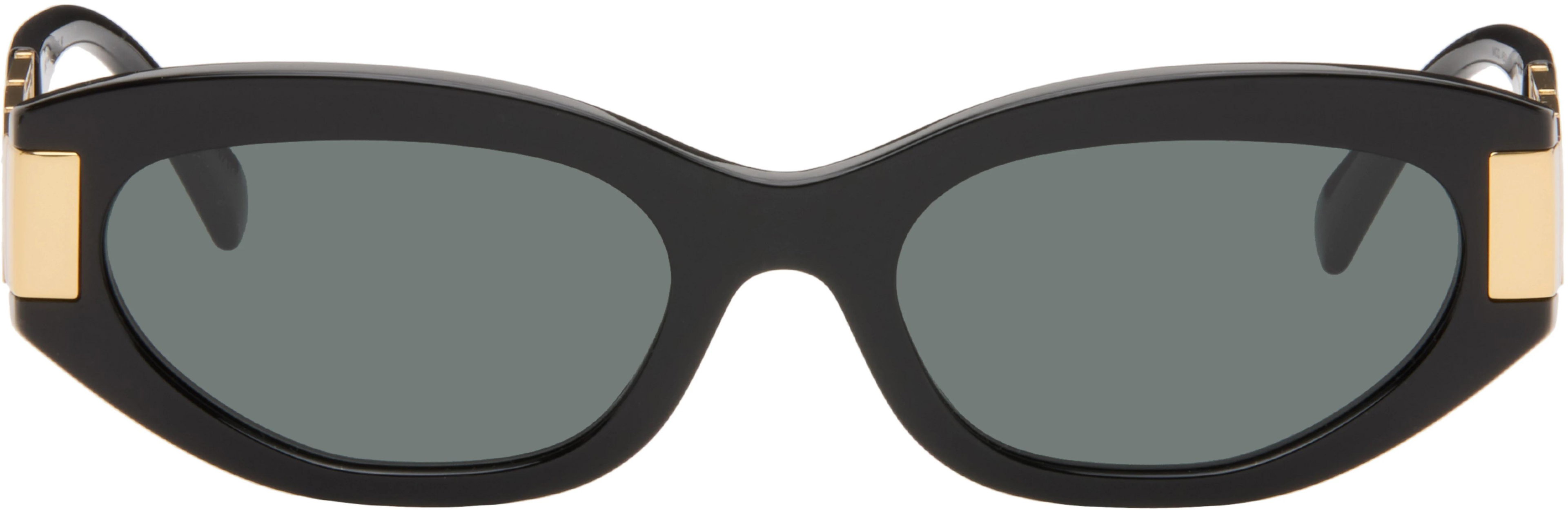 Black Greca Cat-Eye Sunglasses by VERSACE