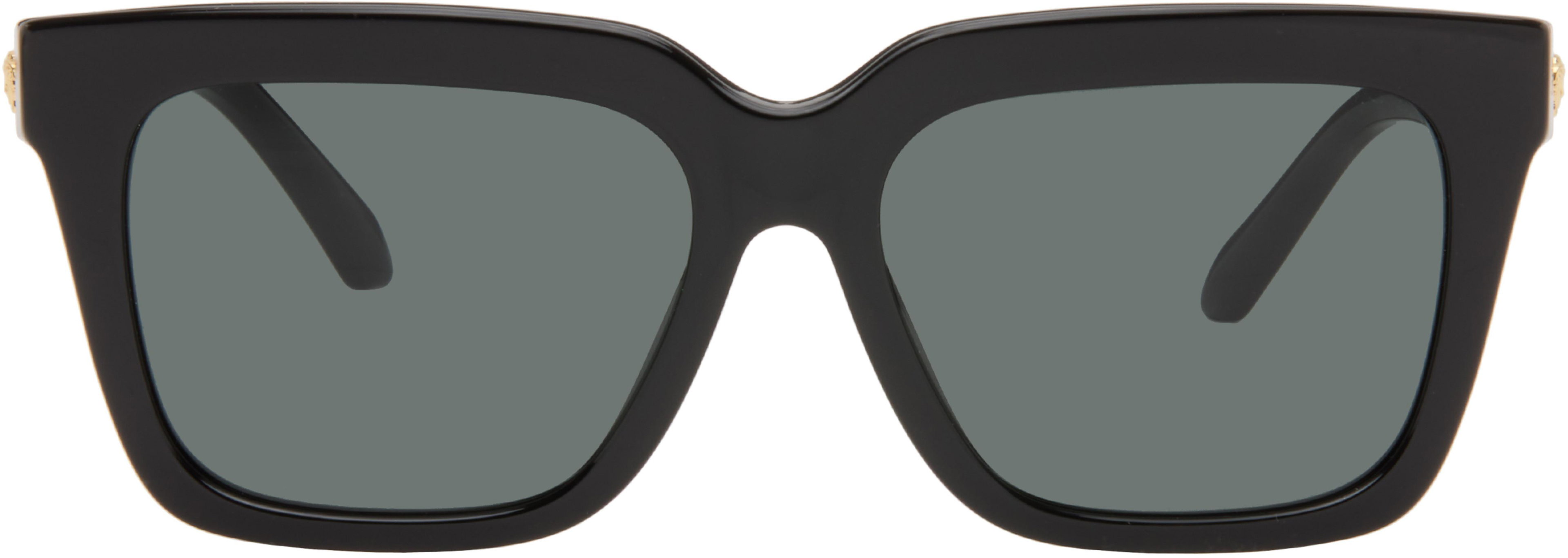 Black Medusa Plaque Sunglasses by VERSACE