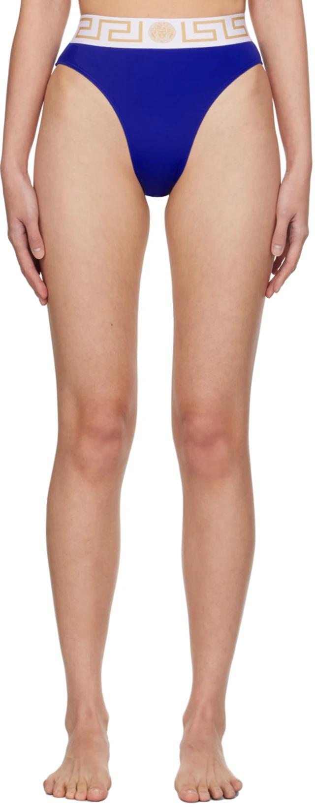 Blue Vita Bikini Bottoms by VERSACE