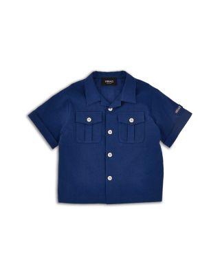 Boys' Cotton Dyed Broad Cloth Shirt - Little Kid by VERSACE