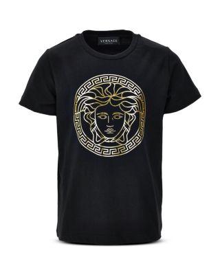 Boys' Cotton Jersey Medusa Logo Tee - Little Kid by VERSACE