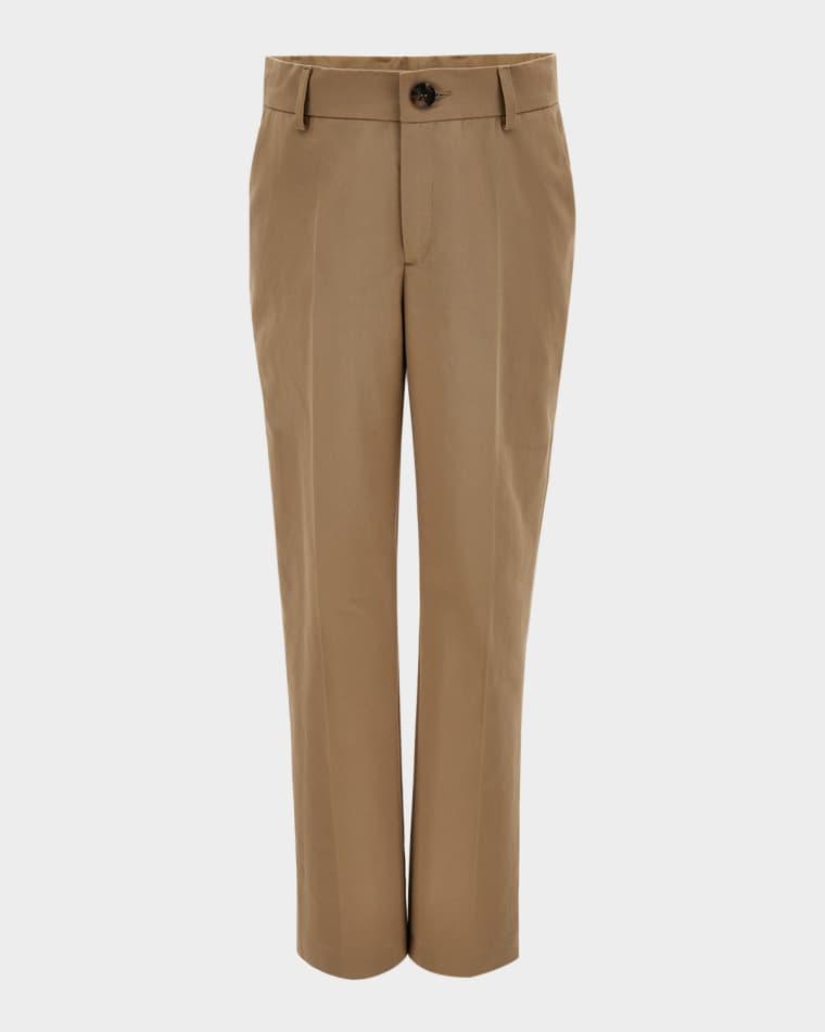 Boy's Formal Organic Cotton Gabardine Pants, Size 6-14 by VERSACE