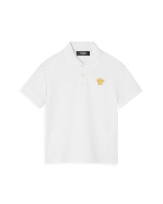 Boys' Medusa Embroidery Piquet Polo - Big Kid by VERSACE