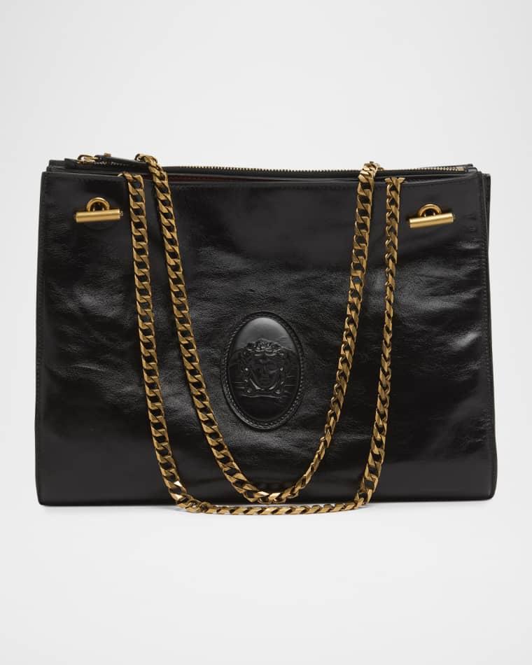 Cabine Medusa Leather Shoulder Bag by VERSACE