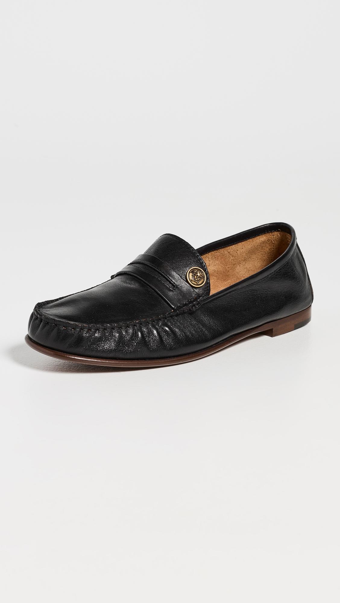 Calf Leather Loafers by VERSACE