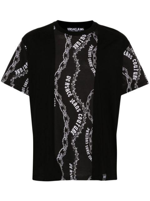 Chain Couture cotton T-shirt by VERSACE