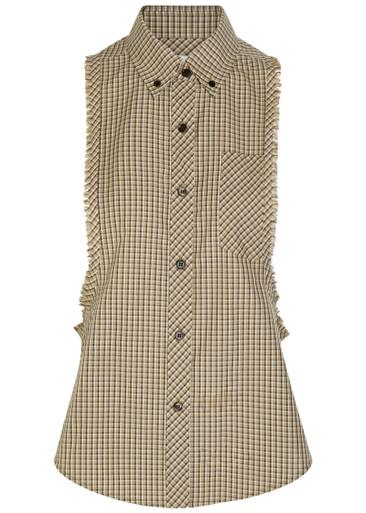 Checked cotton shirt by VERSACE