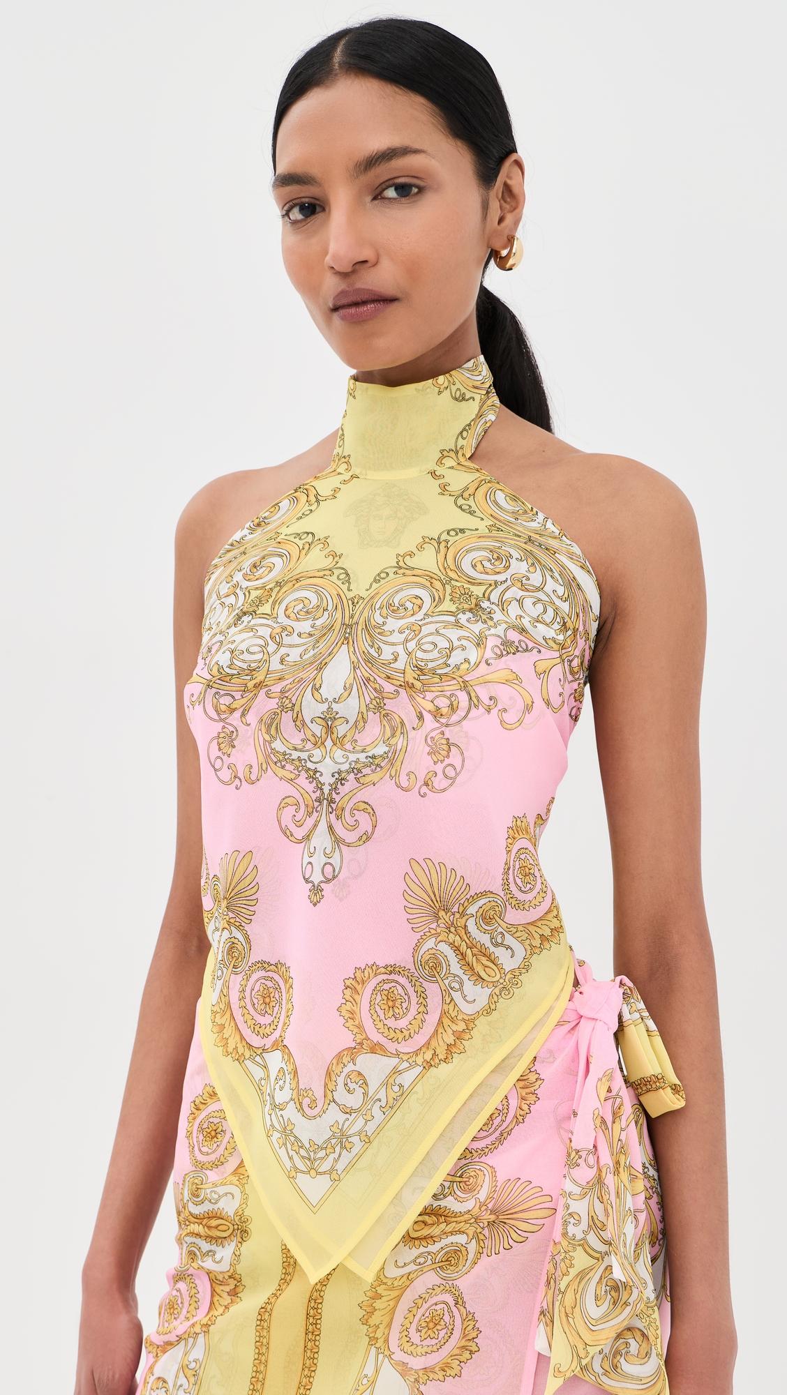 Cover Up Printed Top by VERSACE