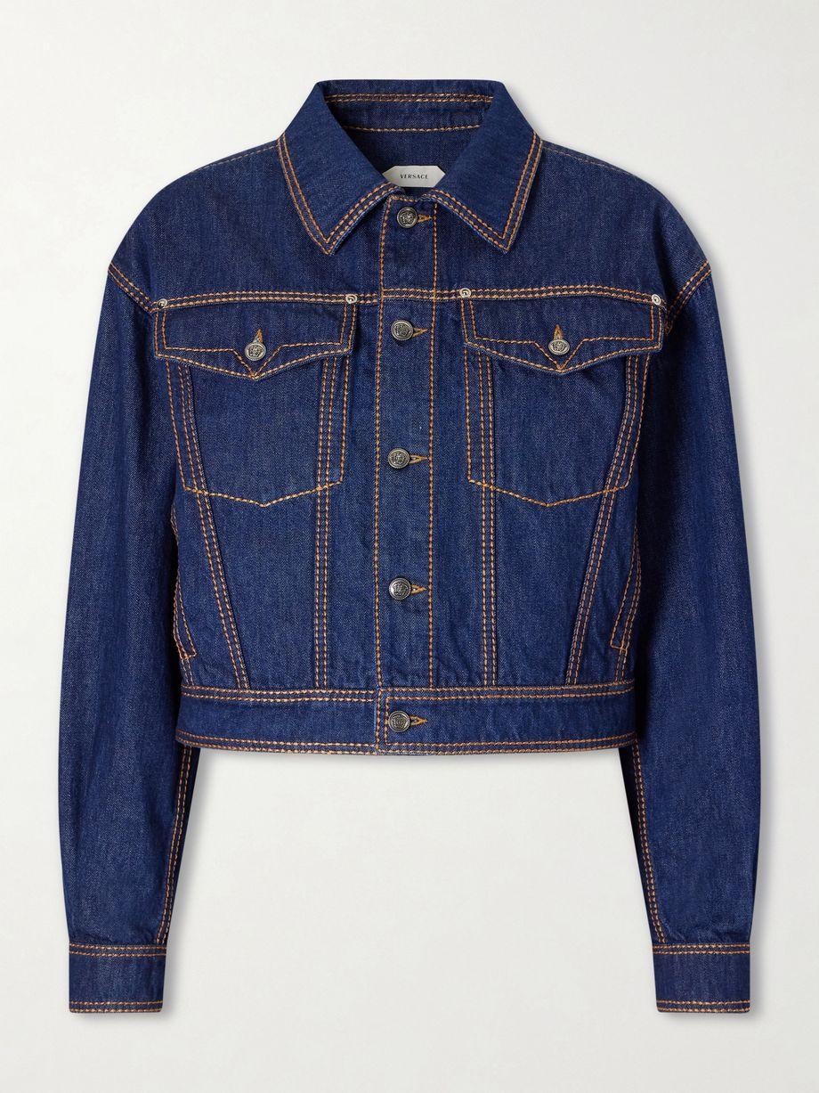 Denim cotton jacket by VERSACE