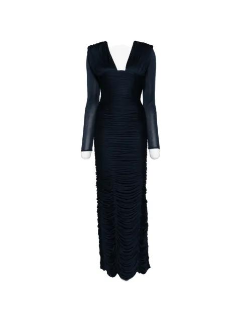 Draped Silk Crêpe Midi Dress by VERSACE
