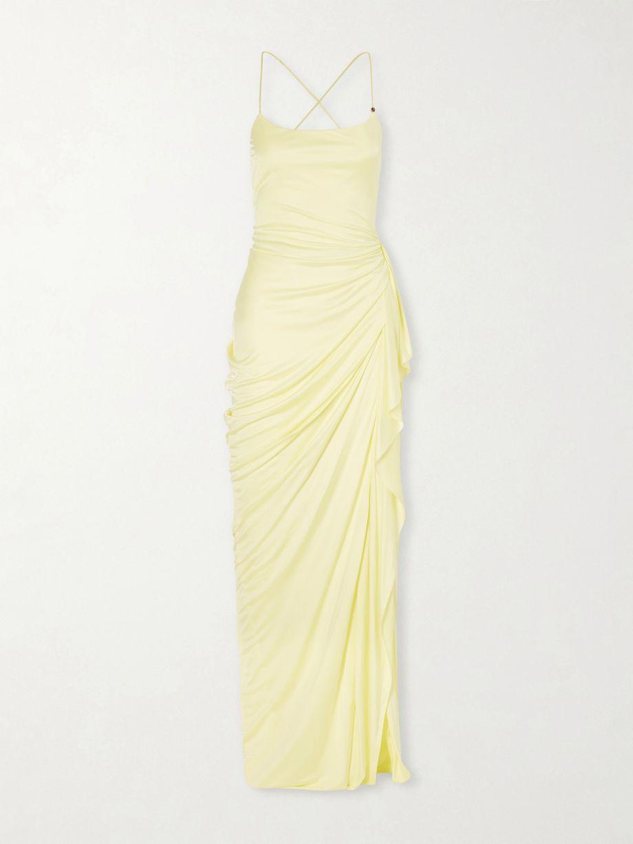 Draped jersey gown by VERSACE