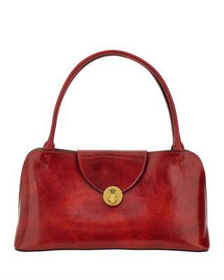 East/West Medium Leather Shoulder Bag by VERSACE