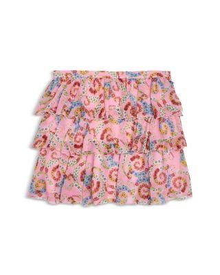 Girls' Geo Barocco Ruffle Skirt - Little Kid by VERSACE