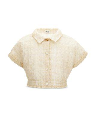 Girls' Organza Check Cloqu&eacute; Informal Shirt - Little Kid by VERSACE