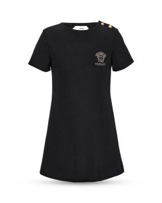 Girls' Punto Milano Embroidered Medusa Dress - Little Kid by VERSACE