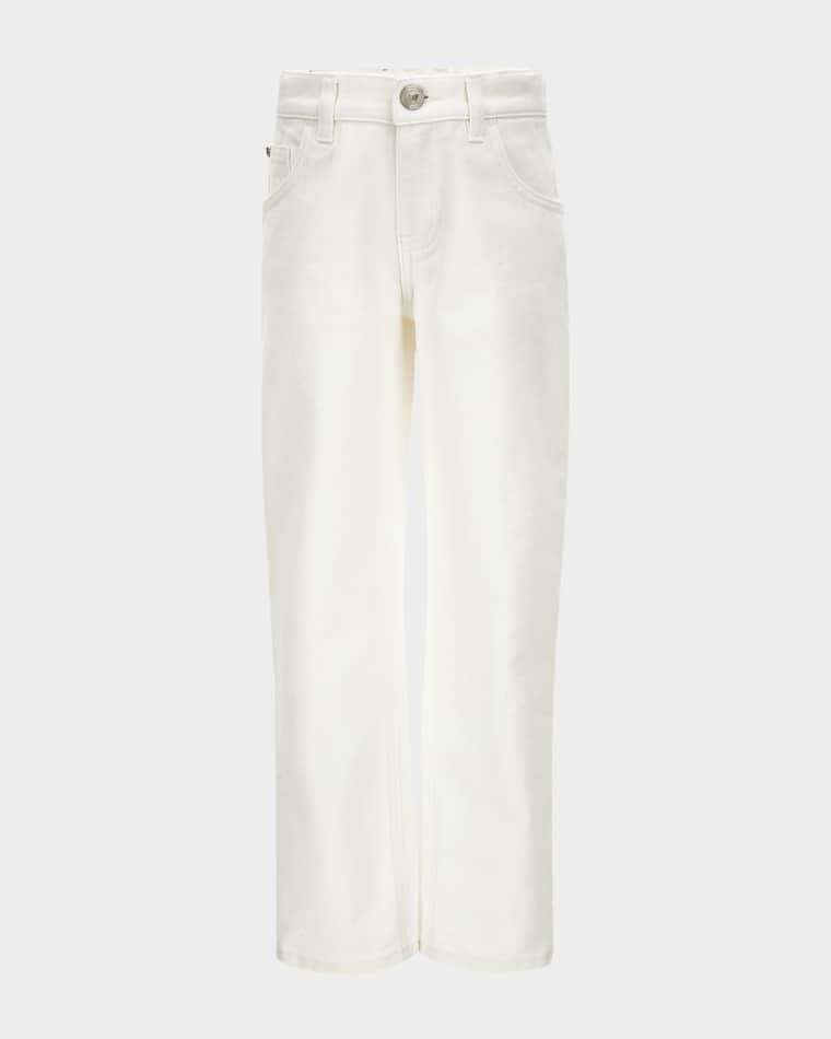 Girl's Straight-Leg Denim Jeans, Size 6-14 by VERSACE