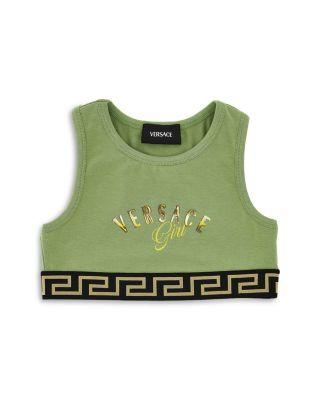 Girls' Versace Girl Print Stretch Jersey Tank Top - Little Kid by VERSACE